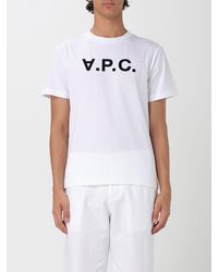 A.P.C. - Classic Short Sleeve Graphic Print Relaxed Fit Cotton T-Shirt - Lyst