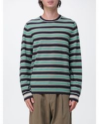 Paul Smith - Striped Merino Wool Relaxed Fit Jumper With Crew Neck - Lyst