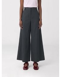 FEDERICA TOSI - Poplin Wide-Leg Trousers - Lyst