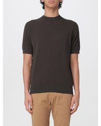 Kangra - Cotton And Silk Crew Neck Knitwear - Lyst