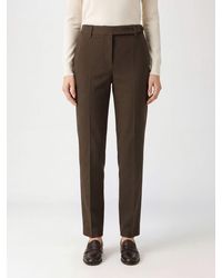 Brunello Cucinelli - Slim Fit Stretch-Virgin Wool Trousers With Monili Embroidery - Lyst