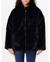 Save The Duck - Davina Reversible Short Faux-Fur Jacket With Hood - Lyst