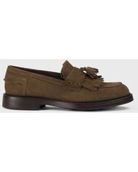 Doucal's - Suede Loafers With Tassels - Lyst