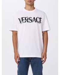 Versace - Maglietta del logo di cotone - Lyst