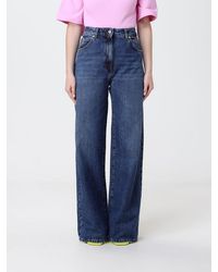 MSGM - Cotton Denim Jeans - Lyst