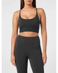 Philipp Plein - Cropped Sports Bralette Top With Criss-Cross Straps - Lyst