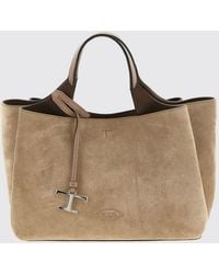 Tod's - Mini Suede Leather Bag - Lyst