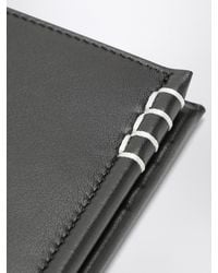 JW Anderson - Loafer Calfskin Bifold Wallet With Contrast Stitching - Lyst