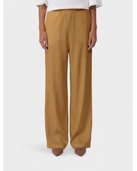 Max Mara Pure - Destino Palazzo Linen Blend Trousers - Lyst