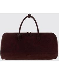Alaïa - Delta Medium Nubuck Leather Handbag With Double Zip And Shoulder Strap - Lyst