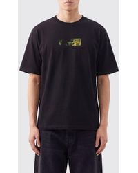Off-White c/o Virgil Abloh - Cotton Crewneck T-Shirt With Rear Arrow Logo Print - Lyst