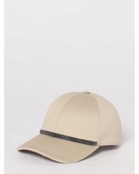 Brunello Cucinelli - Cotton Twill Hat With Monile - Lyst