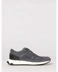 Tod's - Suede And Mesh Sneakers - Lyst