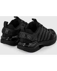 Philipp Plein - Leather And Mesh Sneakers - Lyst