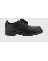 MM6 by Maison Margiela - Smooth Leather Derby Shoes With Rear Stitch - Lyst