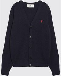 Ami Paris - Cardigan En Laine - Lyst