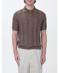 Brunello Cucinelli - Cotton Knit Polo Shirt - Lyst