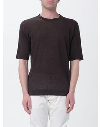 Kangra - Linen Crew Neck Knitwear - Lyst