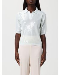 Twinset - Cotton Polo Shirt With Sequins - Lyst