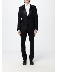 Tom Ford - Slim Fit Wool Tuxedo With Offset Closure And Peak Lapels - Lyst