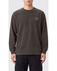 Carhartt - Dropped Shoulder Long-Sleeved Cotton T-Shirt With Logo - Lyst