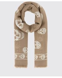 McQueen - Skull Jacquard Modal Scarf - Lyst