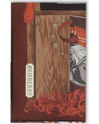 Burberry - Wardrobe Square Silk Scarf With Equestrian Knight Print - Lyst