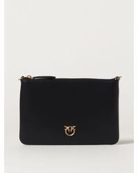 Pinko - Quilted Leather Mini Crossbody Bag - Lyst