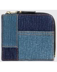 Comme des Garçons - Comme Des Gar&Ccedil	Ons Patchwork Denim Wallet With Zip-Around Closure - Lyst