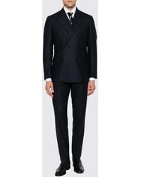 Lardini - Pinstripe Double-Breasted Suit - Lyst