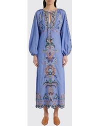 FARM Rio - Garden Tapestry Linen Dress With Embroidery - Lyst