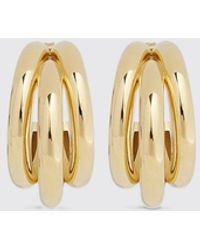 Rabanne - Duo Ohrringe + Ear Cuff Set Aus Messing - Lyst