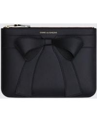 Comme des Garçons - Large Leather Wallet With Bow Print - Lyst