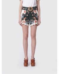 FARM Rio - Berry Garden Cotton Shorts - Lyst