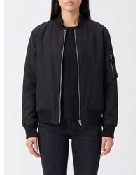 Semicouture - Wool Blend Bomber Jacket With Elasticated Collar - Lyst