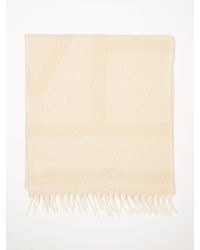TOTEME - Alpaca Wool Scarf With Logo - Lyst