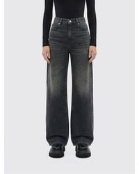 7 For All Mankind - Wide Leg Cotton Denim Trousers - Lyst