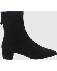 Aquazzura - Saint Honorè Suede Ankle Boots With Square Toe - Lyst
