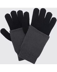 MM6 by Maison Margiela - Double-Layer Wool Blend Gloves With Ribbed Cuffs - Lyst