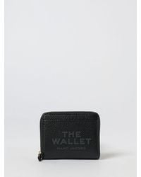 Marc Jacobs - The Mini Compact Grained Leather Wallet - Lyst