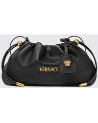 Versace - Clutch Tag Mini De Napa - Lyst