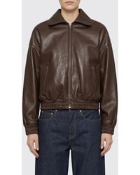 Acne Studios - Leather Bomber Jacket - Lyst