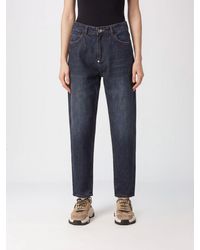 Philipp Plein - High-Waisted Straight Leg Jeans With Embroidery And Rhinestones - Lyst
