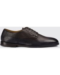 Doucal's - Classic Deer Leather Derby Shoes With Leather And Rubber Sole - Lyst
