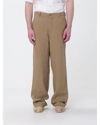 Barena - Linen Blend Wide Leg Trousers - Lyst