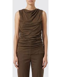Soeur - Draped Cotton Blend Top - Lyst