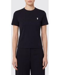 Ami Paris - Cotton Logo T-Shirt - Lyst