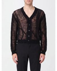 Our Legacy - Academy V-Neck Distressed Linen-Blend Cardigan With Button Closure - Lyst