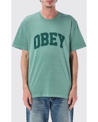 Obey - Printed Cotton T-Shirt - Lyst