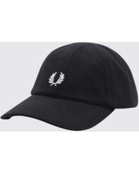 Fred Perry - Baseballcap Aus Baumwoll-Canvas Von Mit Gesticktem Logo - Lyst